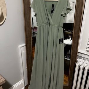 Lulus Sage Lost in the Moment dress